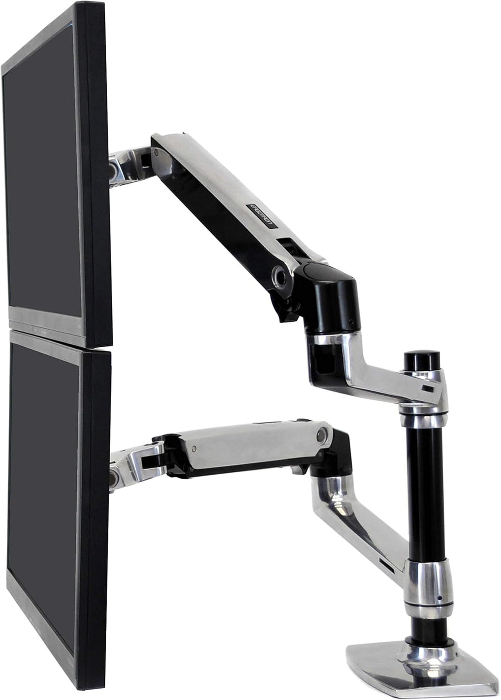 Polished Aluminum Dual Monitor Arm E483