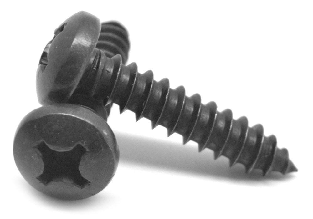 Black Oxide Phillips Pan Head Sheet Metal Screw N33737