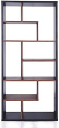 Espresso Walnut Cube Bookcase D648