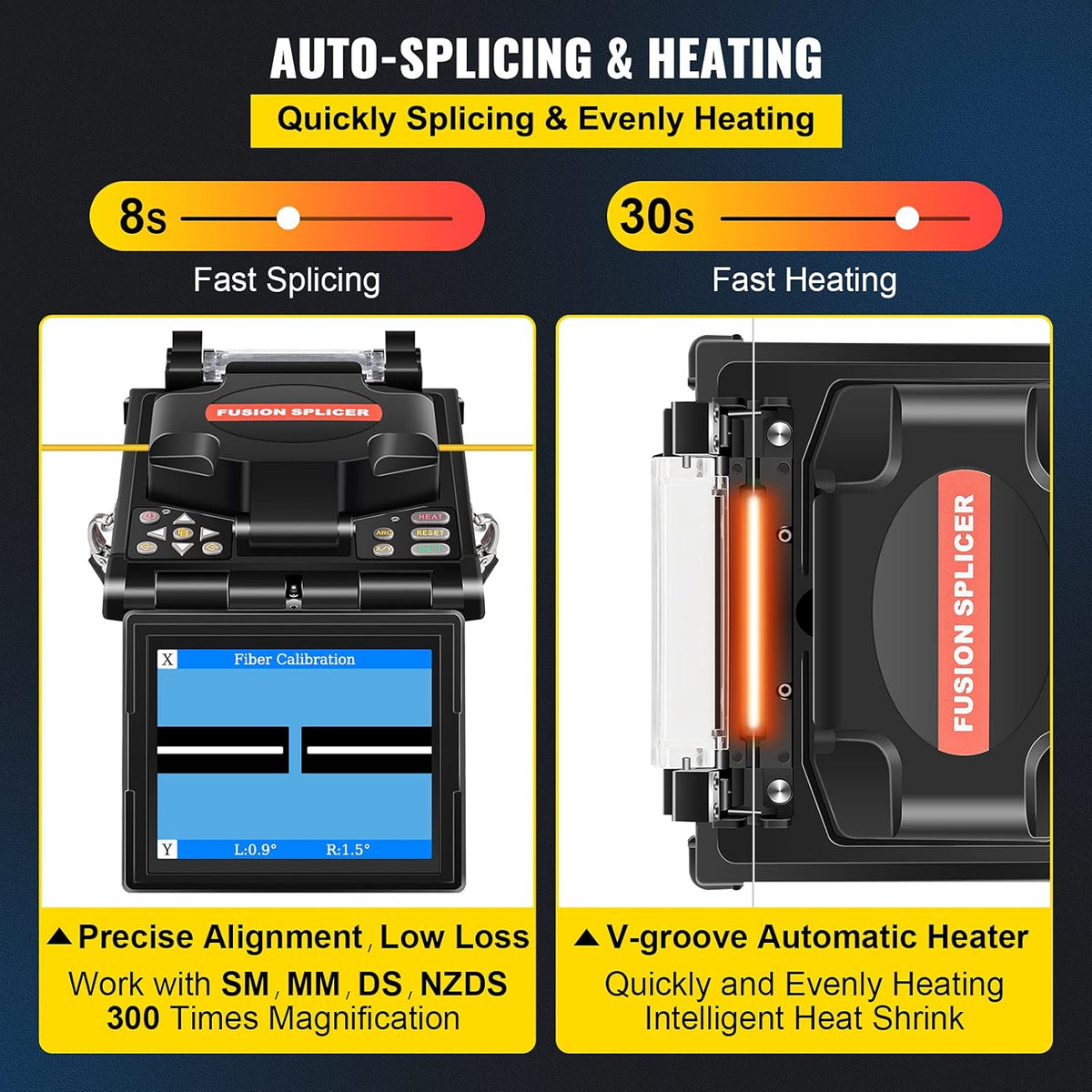 Automatic Focus Fiber Optic Fusion Splicer Kit L4899