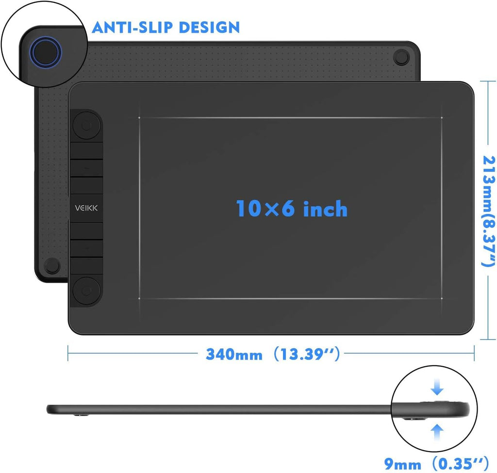 10 x 6 Inch Drawing Tablet with 8 Shortcut Keys H87892