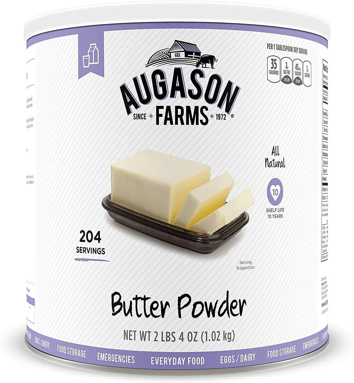 Butter Powder 2 lbs 4 oz No. 10 Can U44421