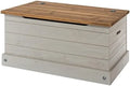 White Distressed Wooden Entryway Bench O242