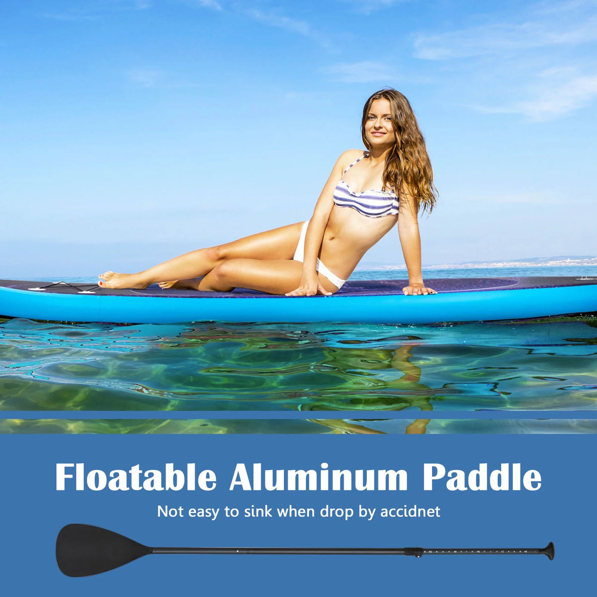 10.5 ft Inflatable Stand-Up Paddle Board Non-Slip Deck Z134