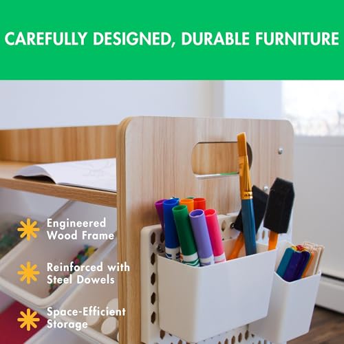 Natural White Toy Storage Organizer with 9 Bins I8712