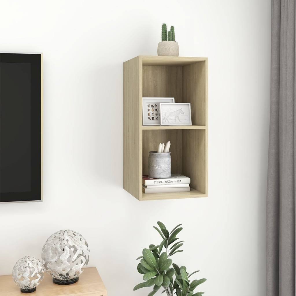 Sonoma Oak Wall-Mounted TV Cabinet Chipboard P122063