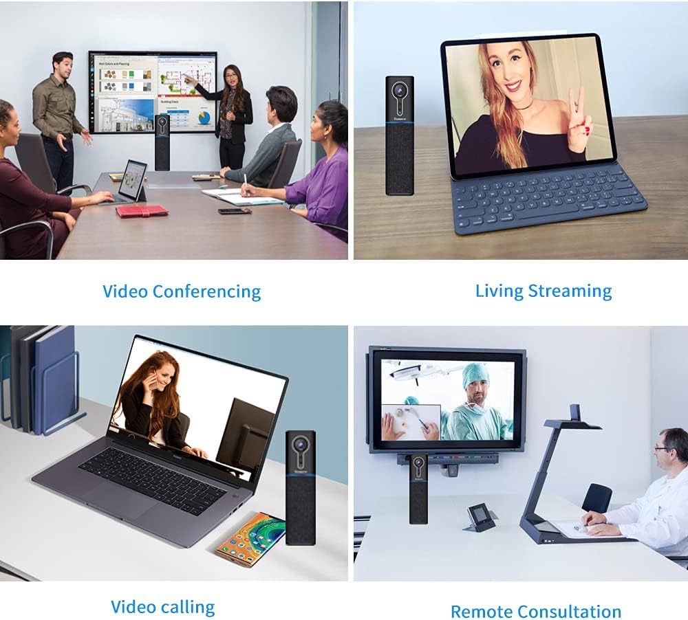 2K HD AI Conference Camera with Speaker and Microphone F5994