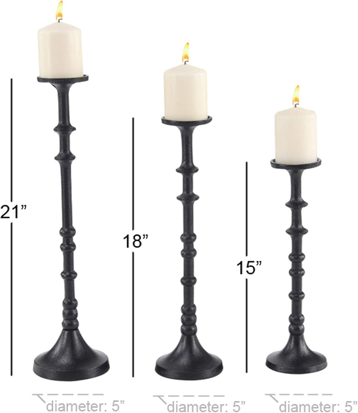 Black Candle Holder Sets K283989