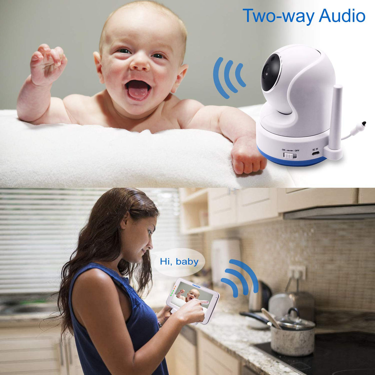 Video Baby Monitor with 5 Touchscreen and Pan & Tilt Camera Z134642