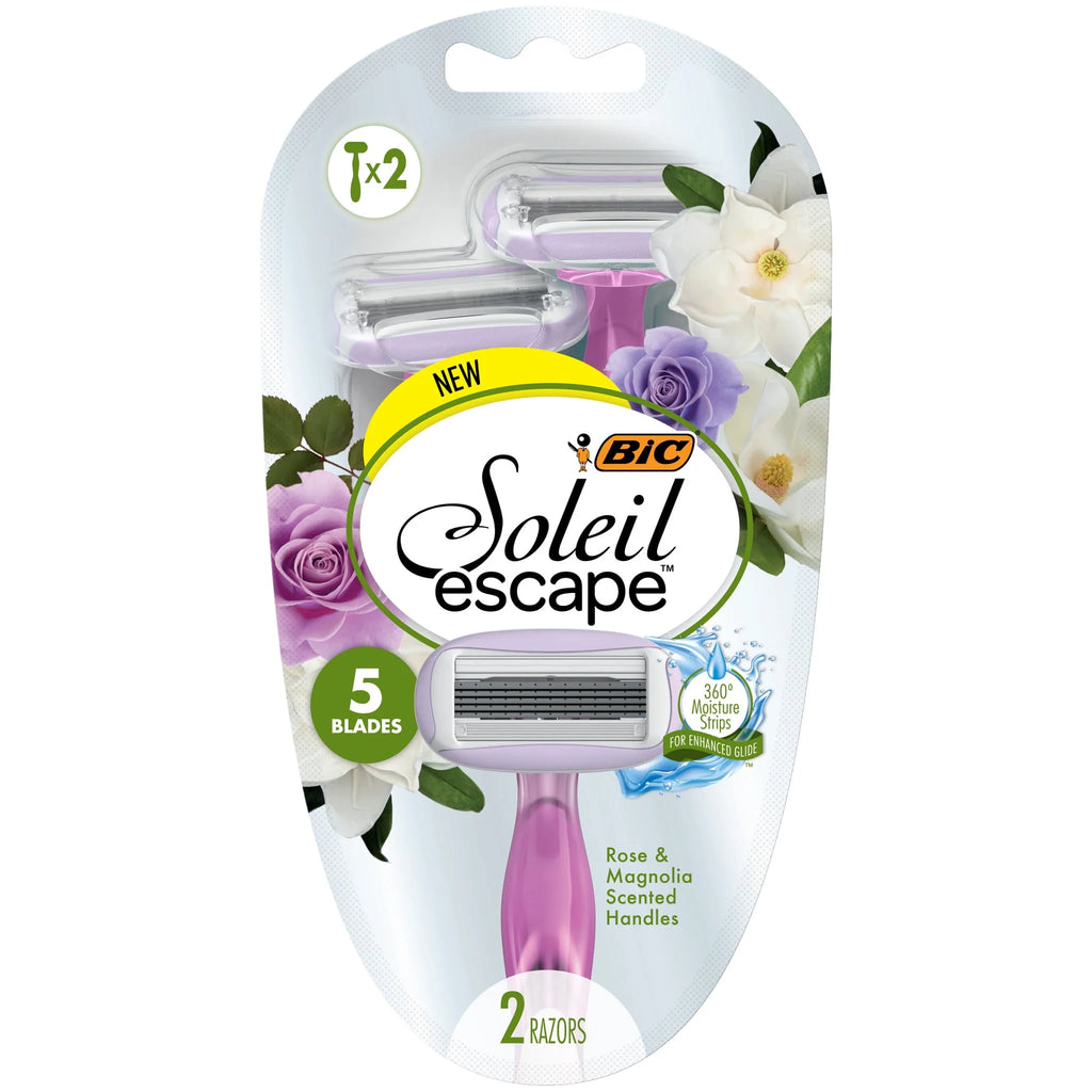 2 Count 5-Blade Scented Disposable Razors S3613