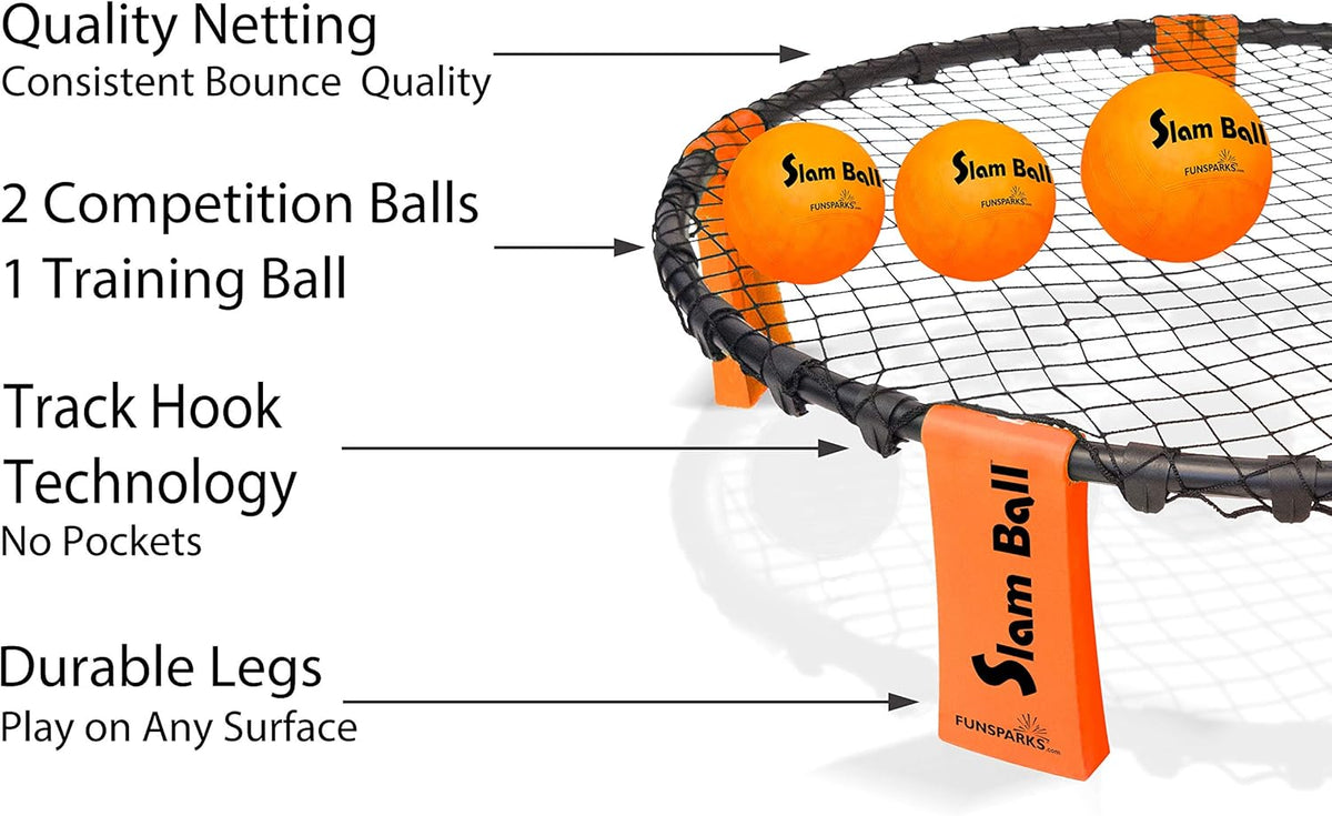 Spike Ball Game with Playing Net, 3 Balls, Carrying Bag and Rules X276