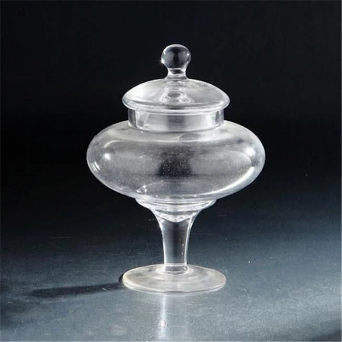 9.5 x 8 in. Clear Apothecary Glass Jar with Lid V1379