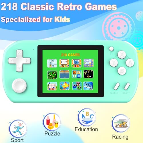 Handheld Games with 218 Retro Video Game 3.0'' Color Screen Rechargeable I44237