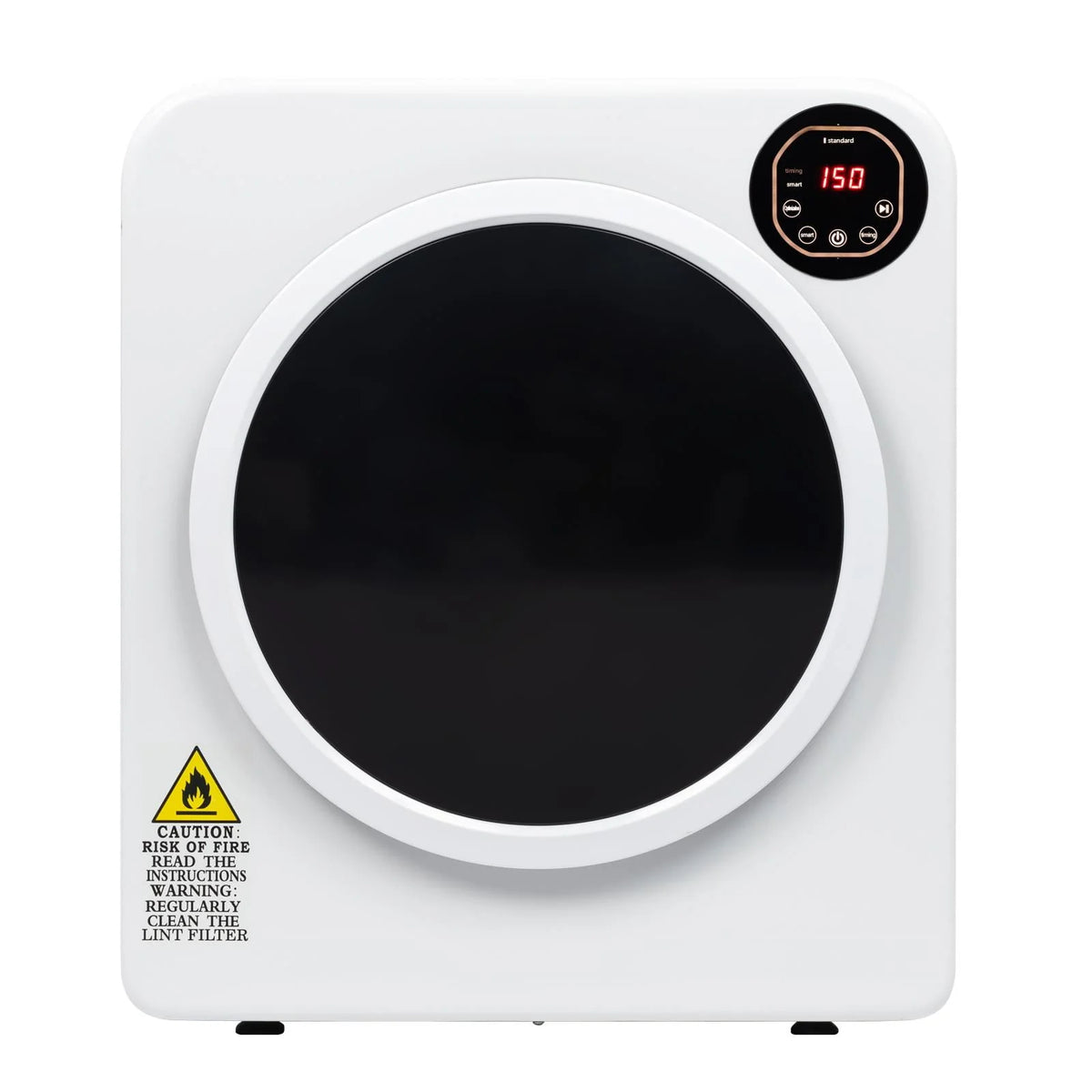 White Compact Electric Drum Dryer F169