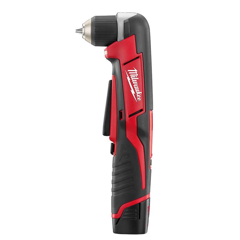 12V Lithium-Ion Brushless Cordless 4-in-1 Interchangeable 3/8 in. Drill Driver Kit with Right Angle Drill T877066