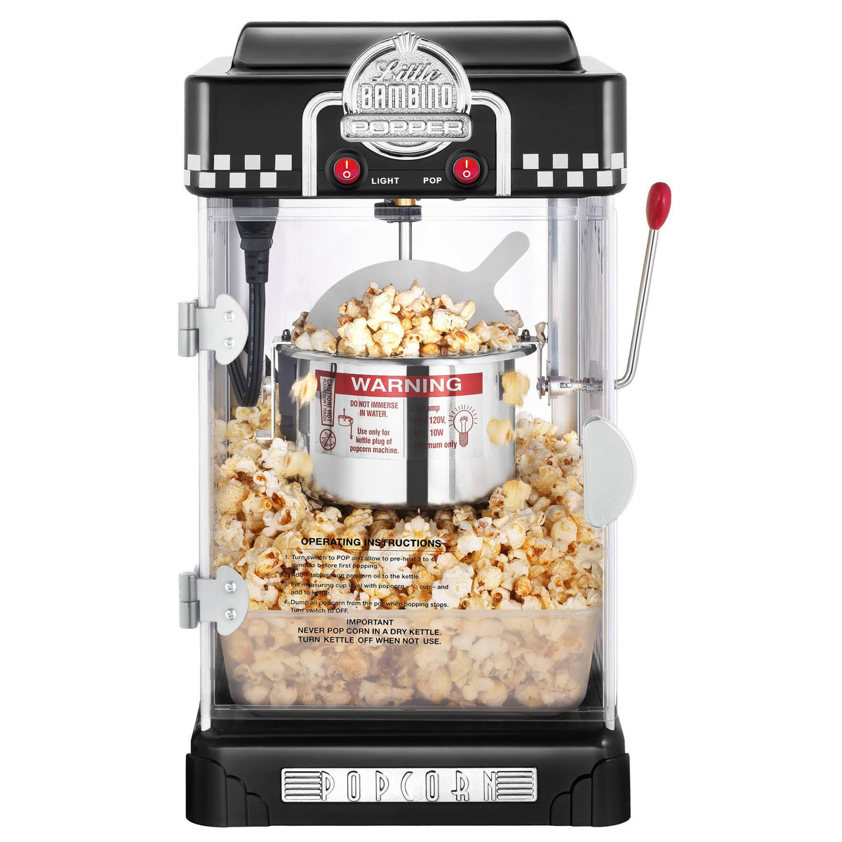 Black Table-Top Popcorn Machine Y35388