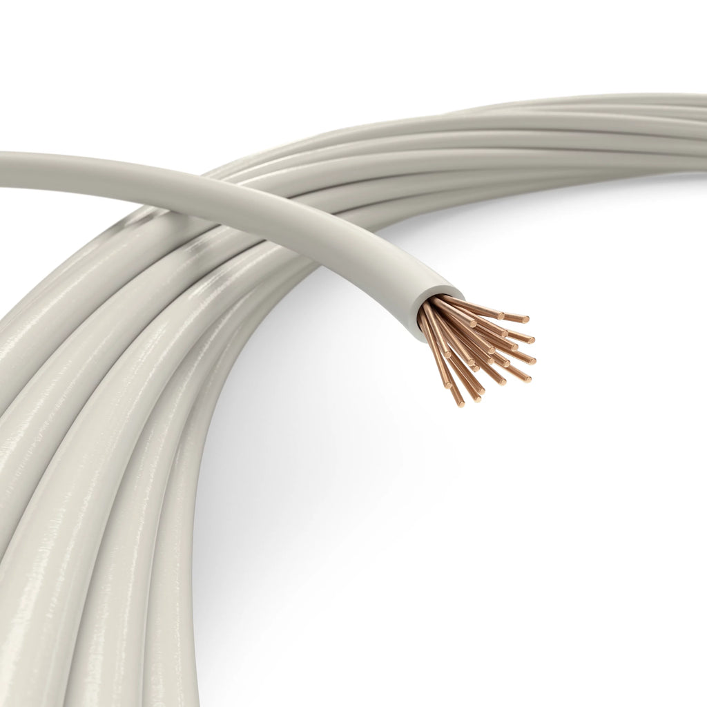 White 25 Feet 10 AWG Insulated Stranded Copper THHN THWN Wire N5194