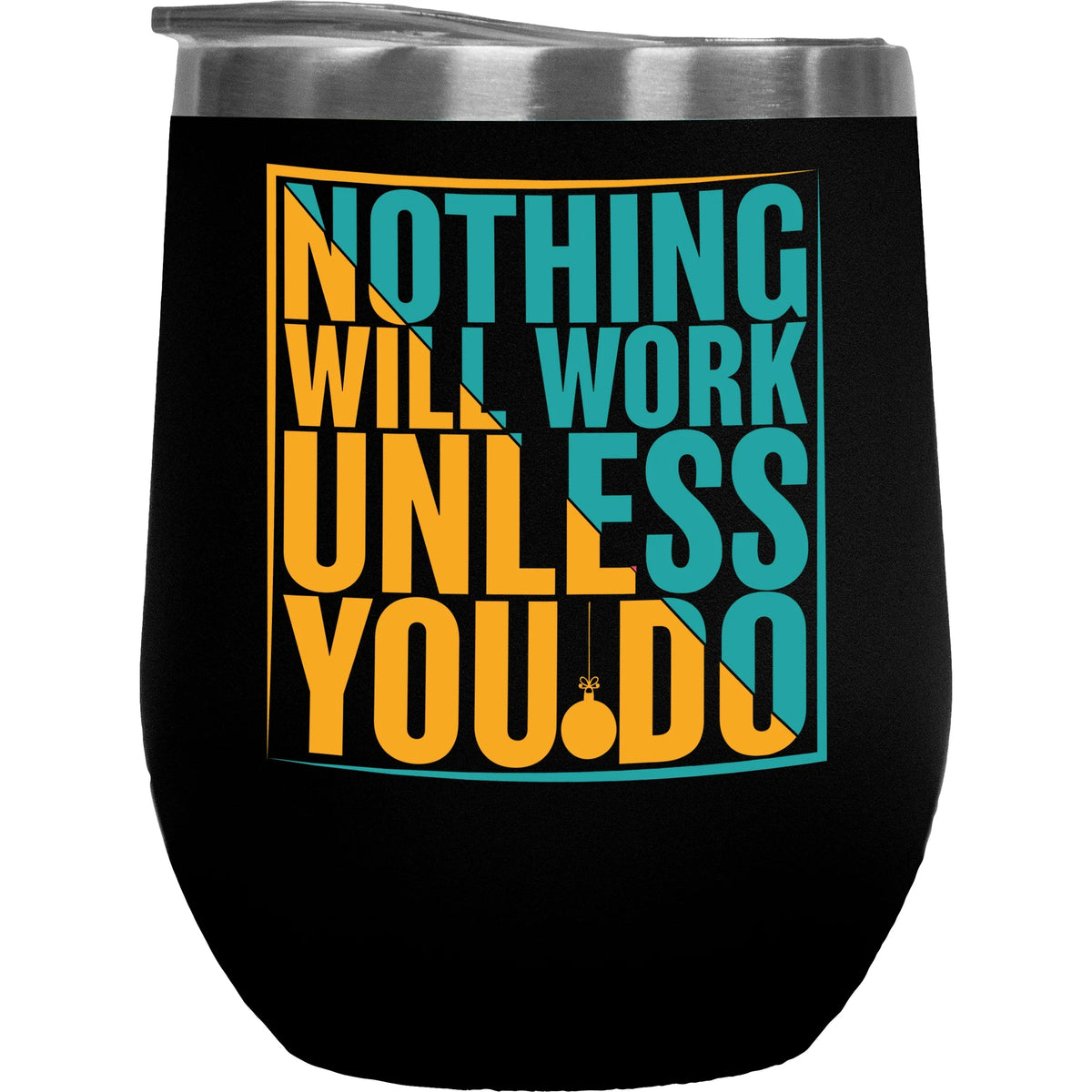 Black 12oz Wine Tumbler H881