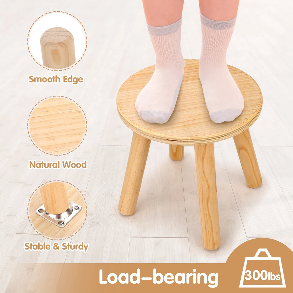Solid Wood Kids Step Stools 2 Pack A1427