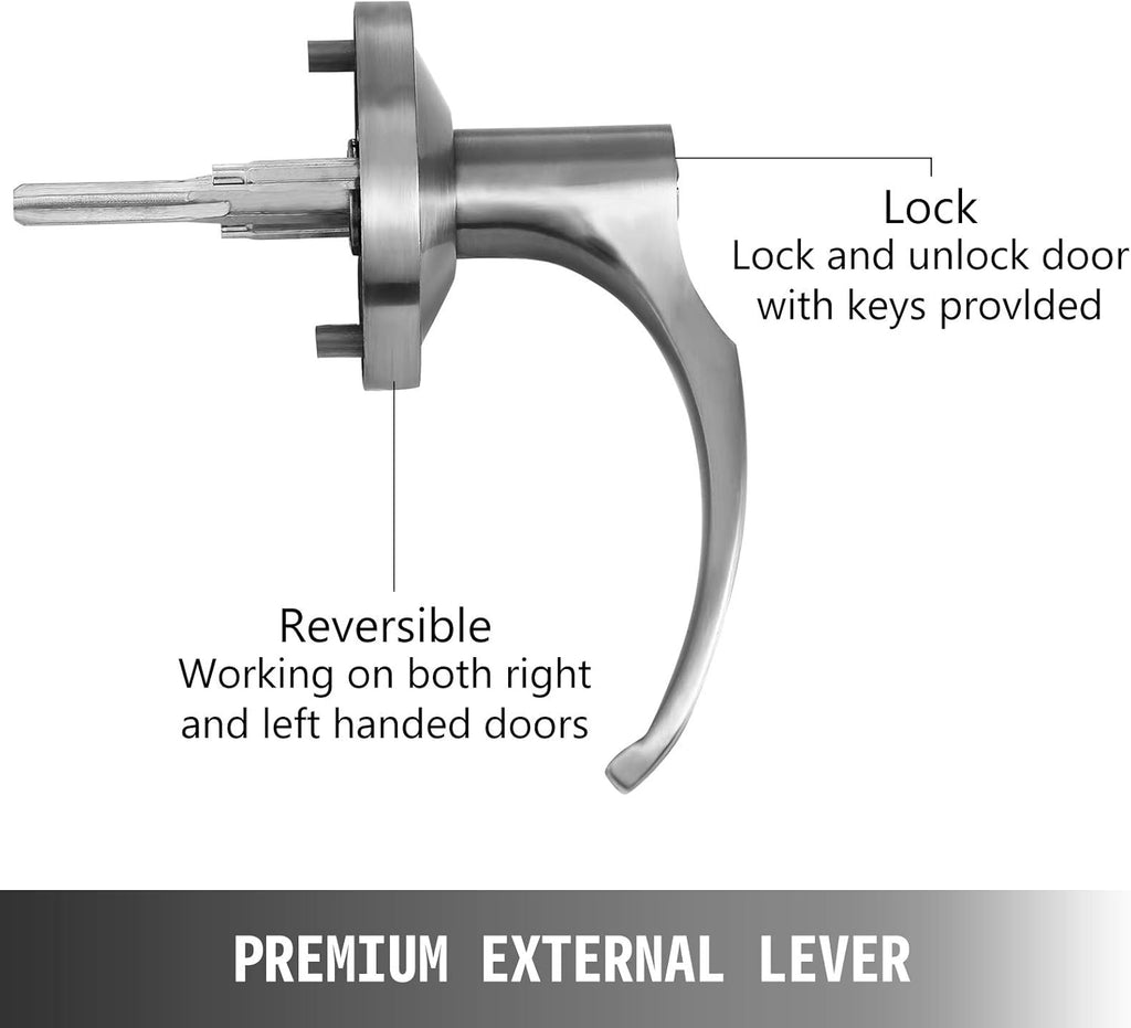 Panic Exit Device with Exterior Lever, Pack of 2 Q7392