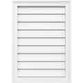 40x22W x 26x22H Vertical Surface Mount PVC Gable Vent I83978