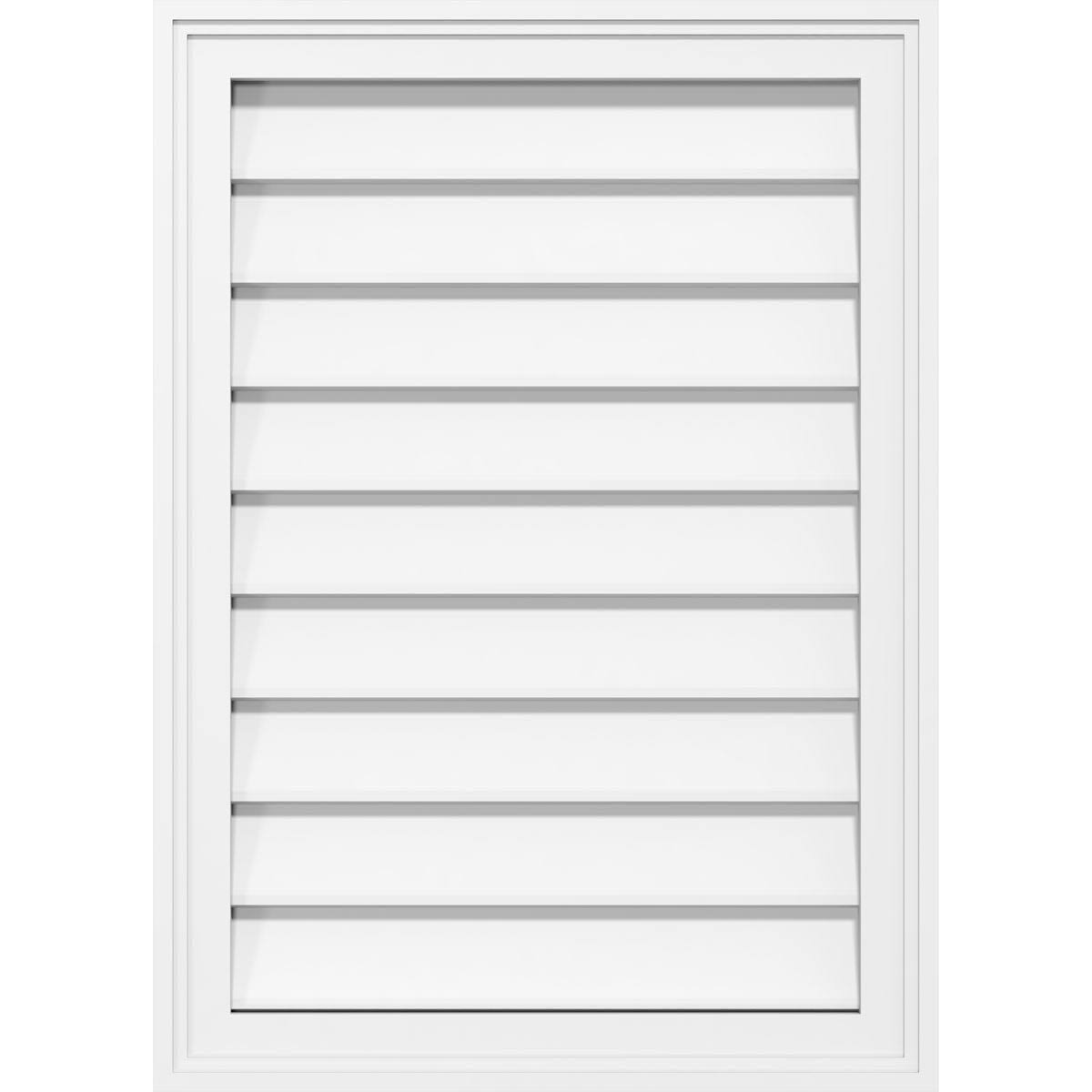40x22W x 26x22H Vertical Surface Mount PVC Gable Vent I83978