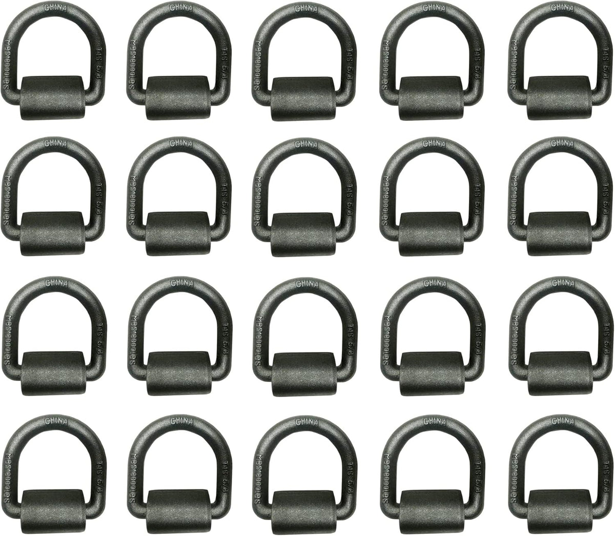 10-Pack Forged Steel Weld-On D Rings M437359