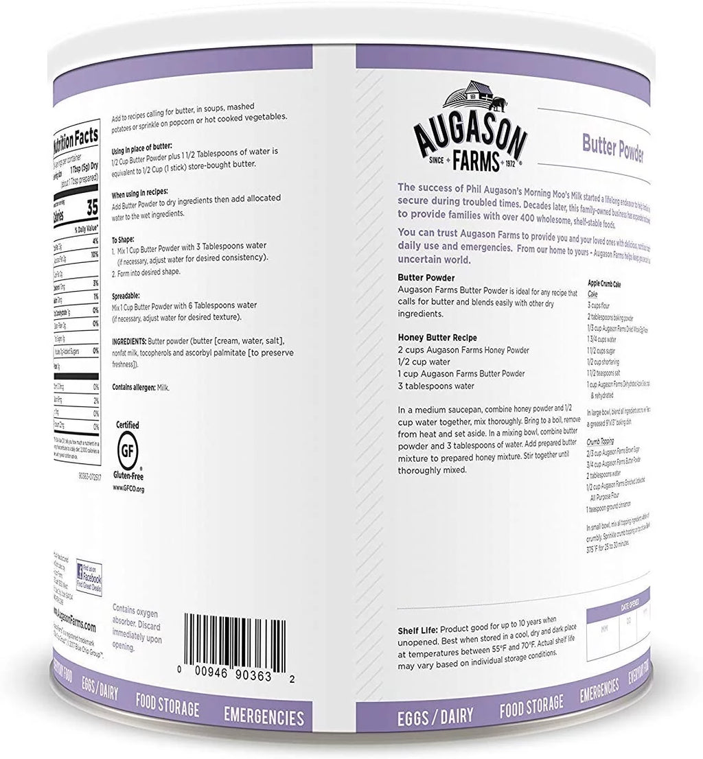Butter Powder 2 lbs 4 oz No. 10 Can U44421