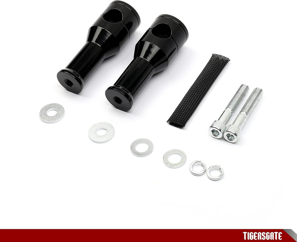 Gloss Black 1 inch Handlebar Risers C209544