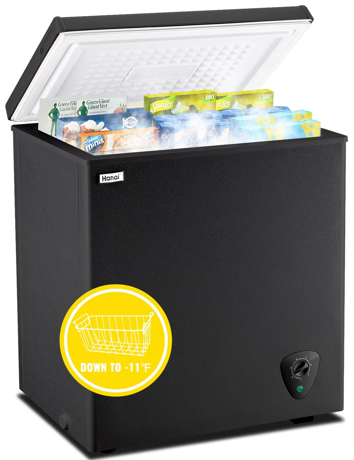 3.5 Cubic Feet White Chest Freezer I64502