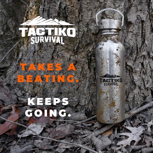 50 oz Stainless Steel Water Bottle with Sleeve and Strap H6148