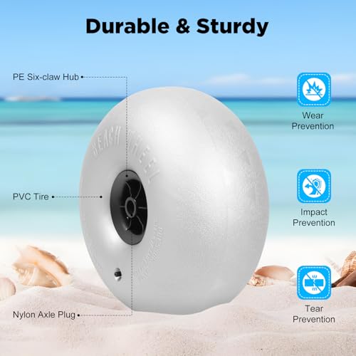 9" 10" 16" Inflatable Replacement Wheels 2-Pack with PE Hub S4978