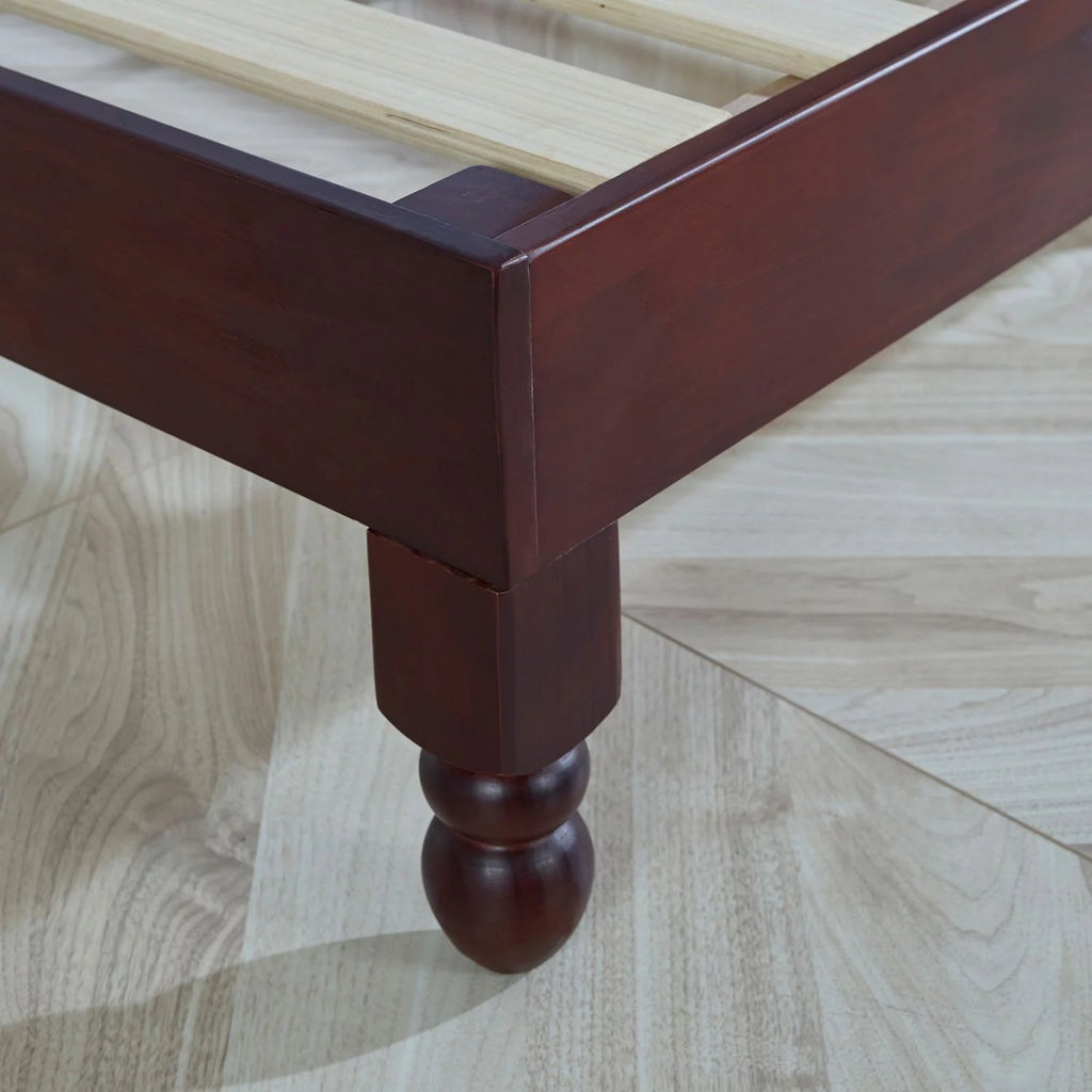 Full Size 12 Inch Solid Wood Platform Bed with Under Bed Storage A566109