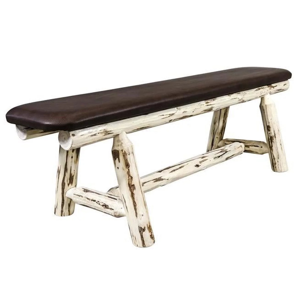 5ft Upholstery Transitional Wood Bench B230
