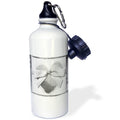Silver Hearts on Silver Heart with Bow 21 oz Sports Water Bottle C44343