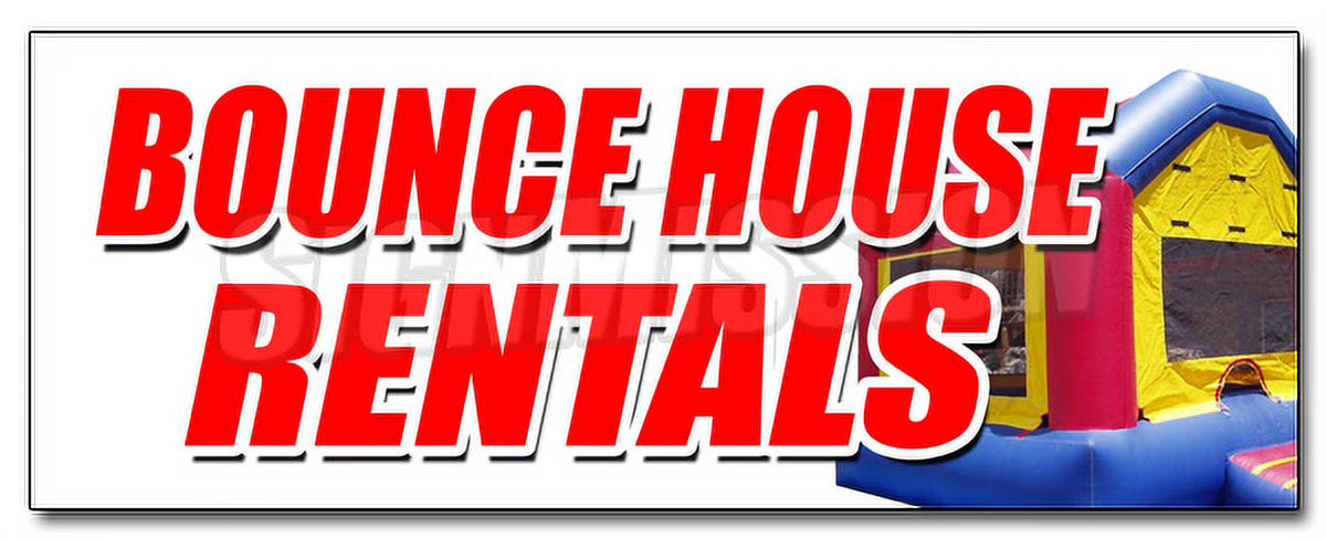 24" Inflatable Moonwalk Decal Sticker D48420