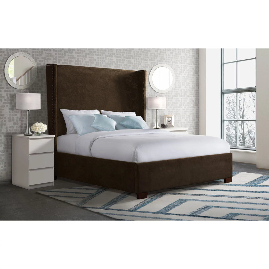 Queen Upholstered Bed Y859