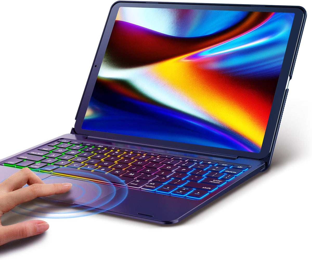 Keyboard Case for iPad 10.2 2021 / 10.2 2020 / 10.2 2019 / iPad Air 10.5 2019 / iPad Pro 10.5 2017 with Stable Touchpad Function B285661