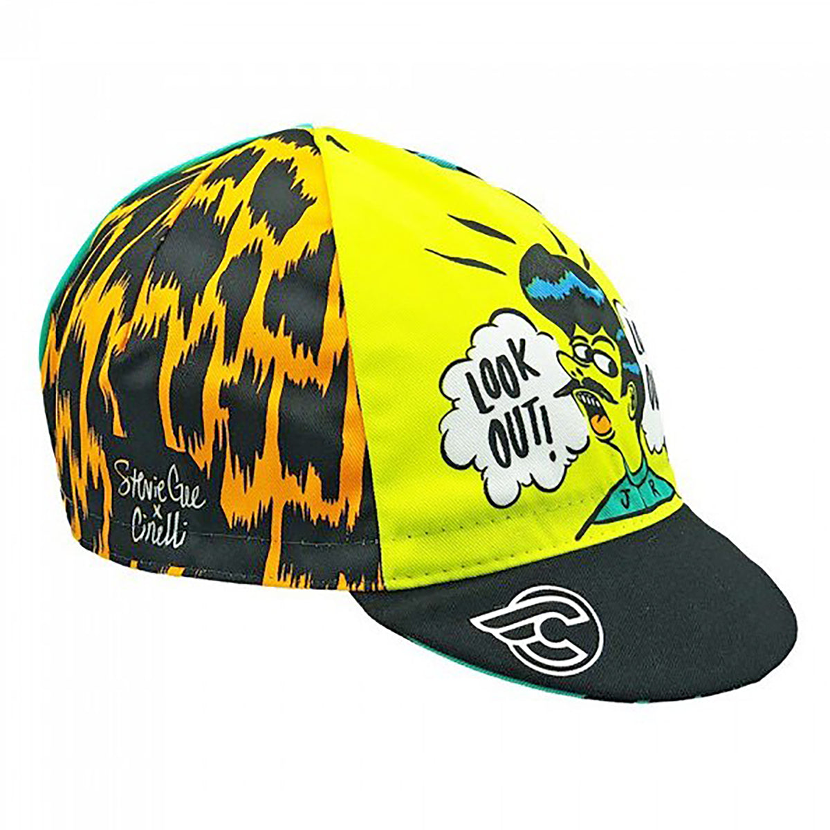 Black/Yellow Cycling Cap Z9570