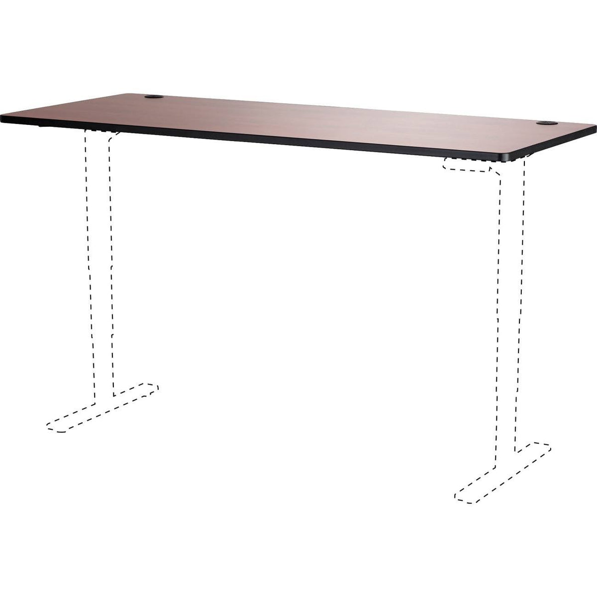 Cherry Laminate Height-Adjustable Table Z778990
