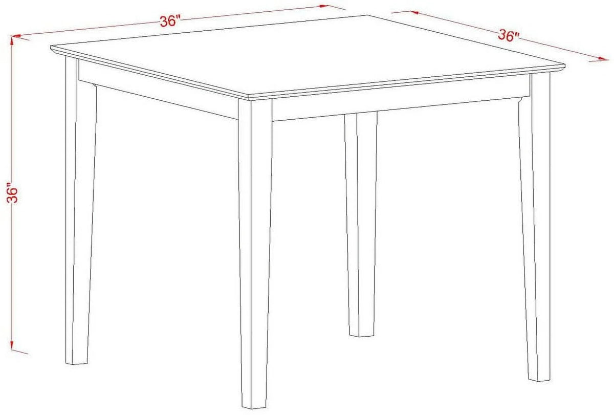 3 Piece Counter Height Set with Square Pub Table and 2 Chairs Q945