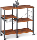 3-Tier+4-Tier Metal Kitchen Baker's Rack with Wheels H9101