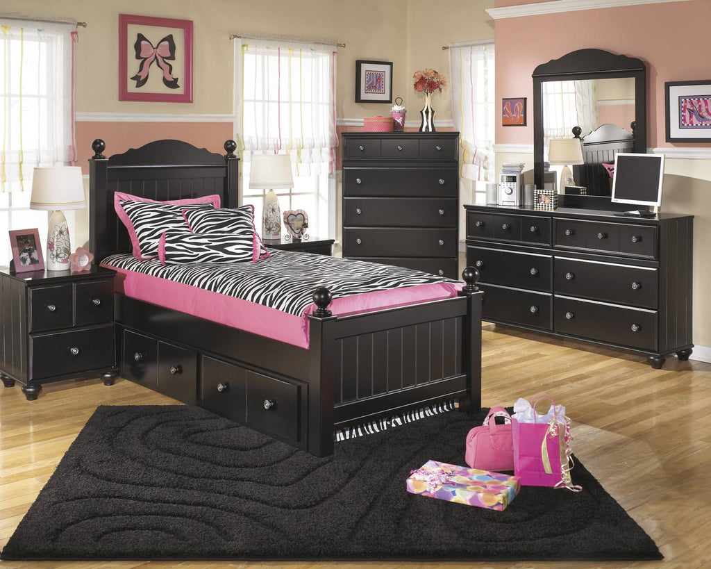 Twin Poster Rails Black O2051