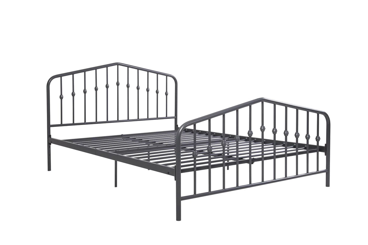Queen Black Metal Bed E52928