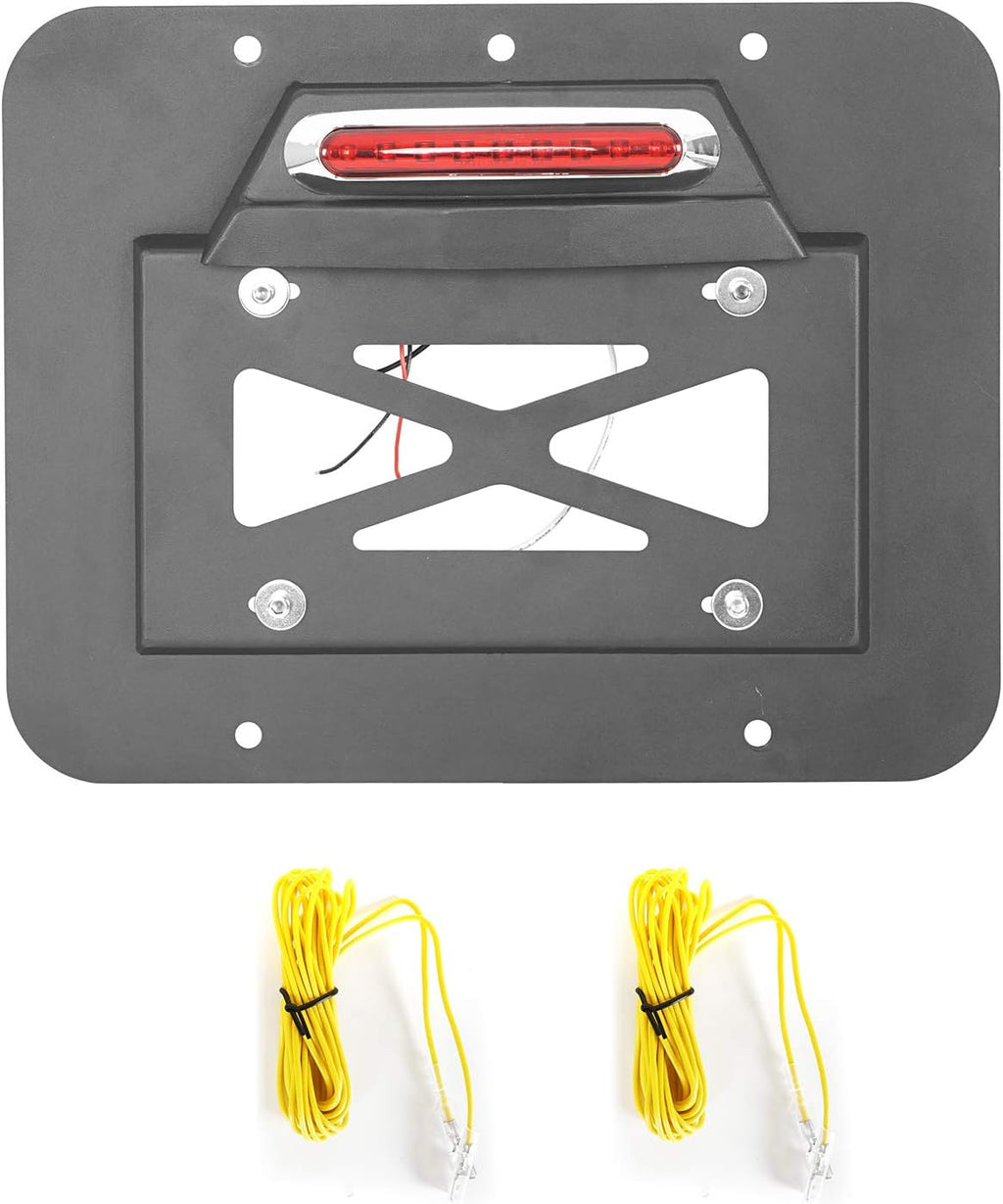 Spare Tire Delete License Plate Relocation Kit with Third Brake Light K38159