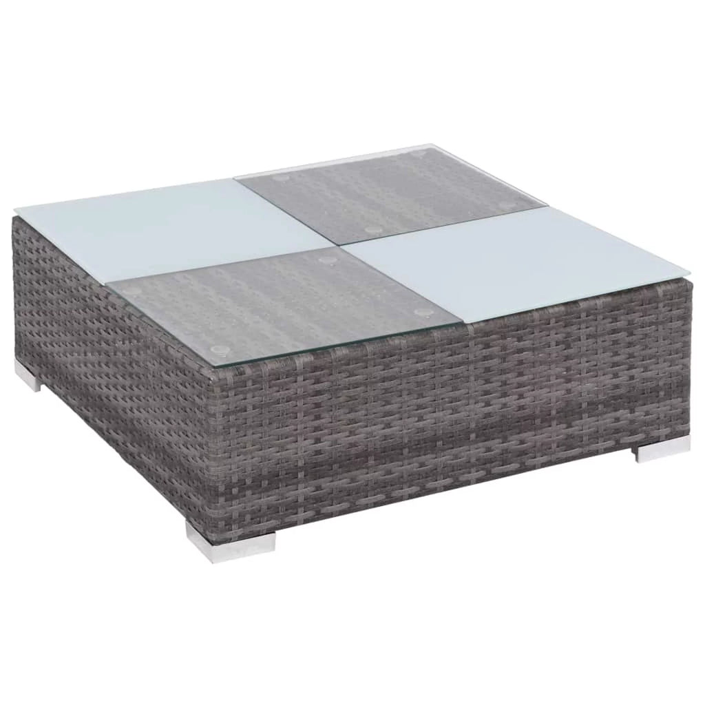 8 Piece Cushioned Poly Rattan Outdoor Conversation Set N28234