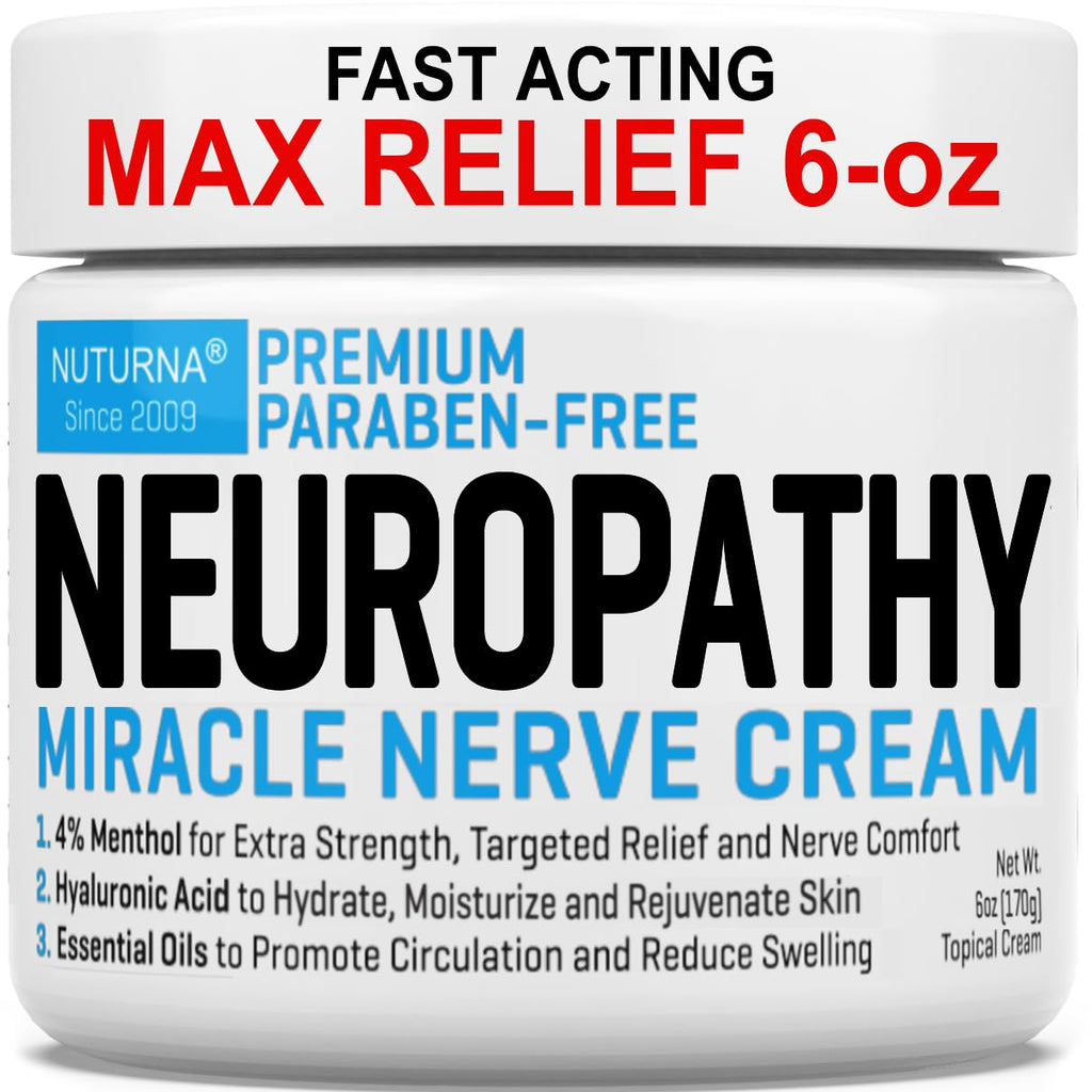 Nerve Relief Cream with 4% Menthol MSM 6 Oz H438119