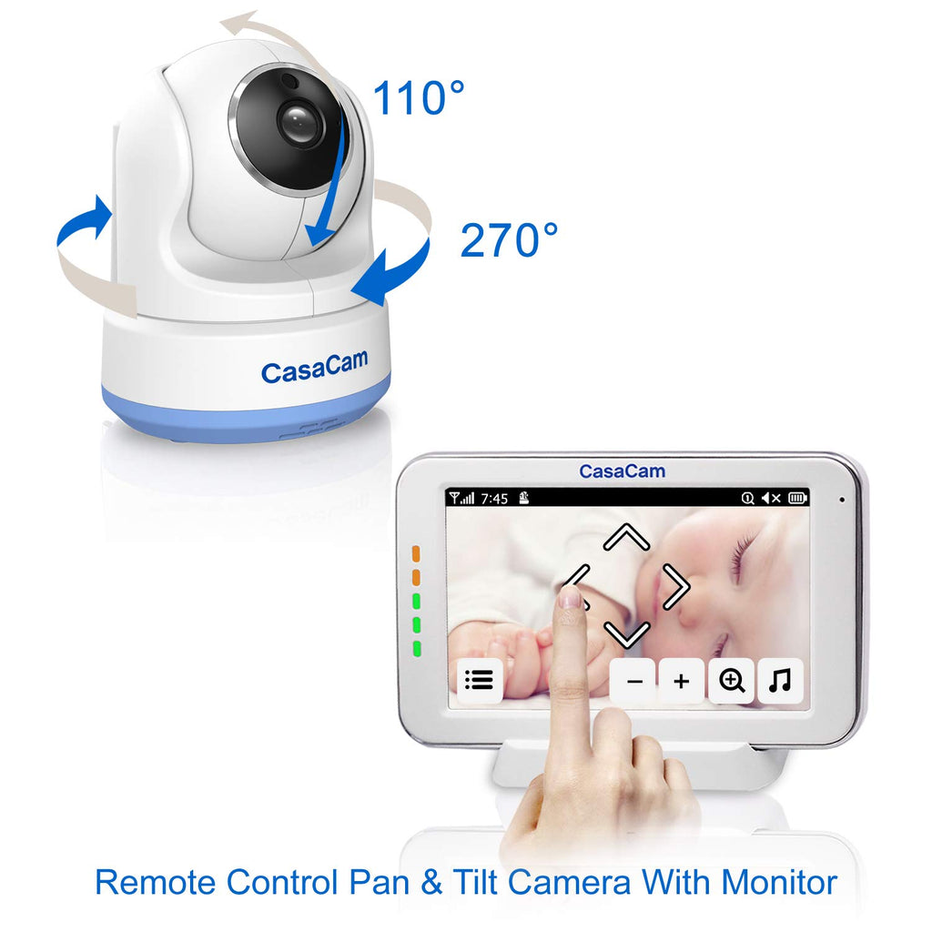 Video Baby Monitor with 5 Touchscreen and Pan & Tilt Camera Z134642
