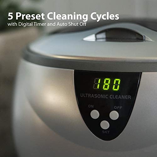 Ultrasonic Jewelry and Eyeglass Cleaner with Digital Timer 2 Pack E6562