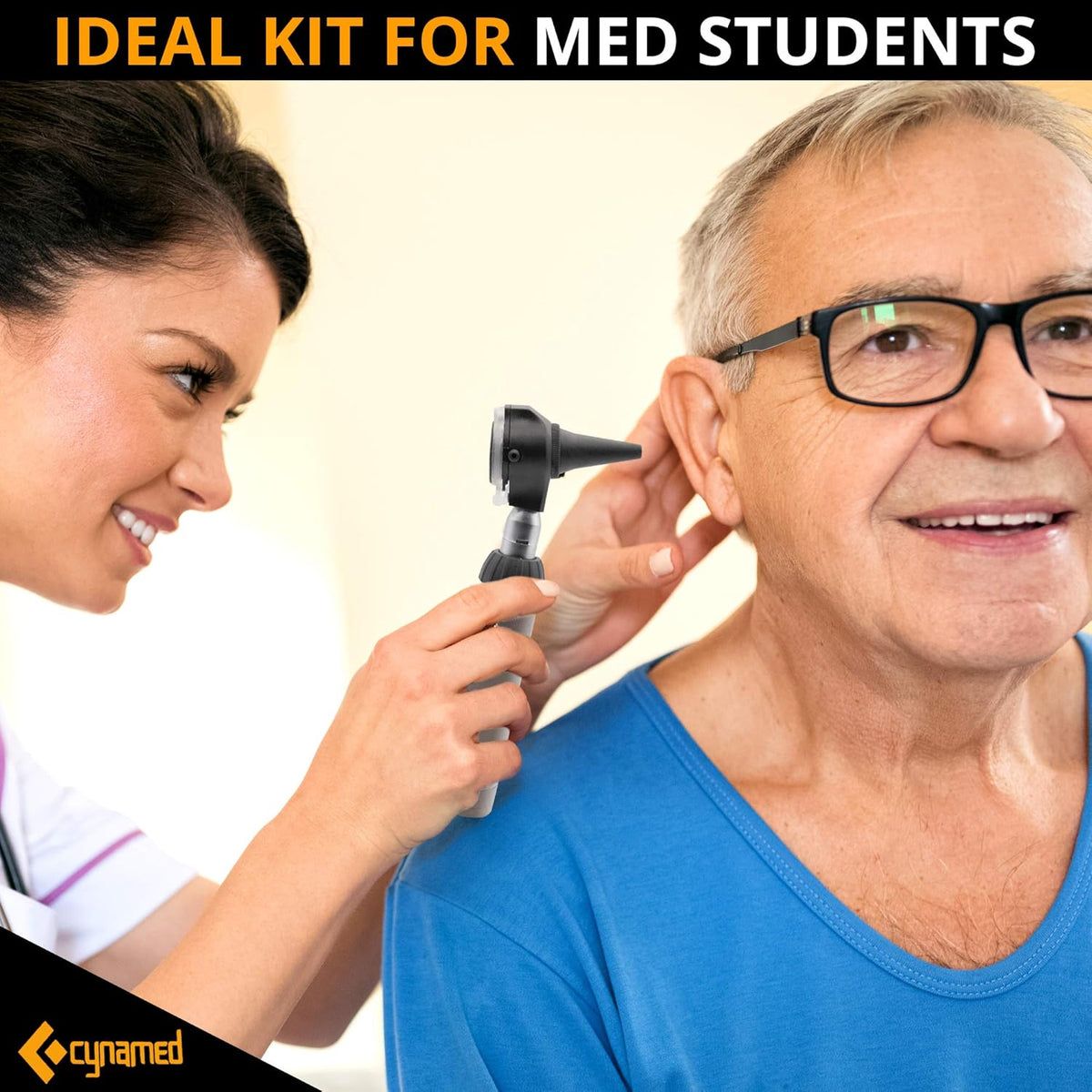 2-in-1 Ear Scope Set with Sight Chart, Replacement Tips, and Carry Case S4331